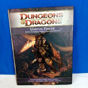 MARTIAL POWER D&D 4th RPG Dungeons‎ and Dragons Hardback 2008